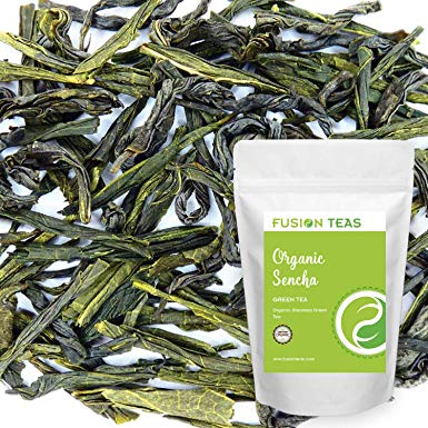 Organic Sencha Green Tea - Pure Gourmet Loose Leaf Tea From Japan Zero Calories and Low Caffeine - 5 Oz. Pouch