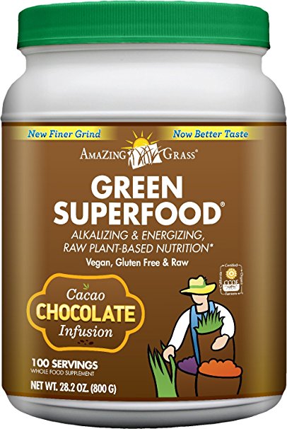 Amazing Grass Green Superfood Chocolate, 100 Servings, 28.2 Ounces