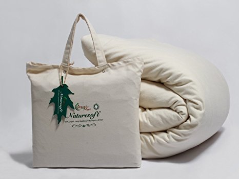 Organics and More Naturesoft Organic Cotton 5 oz. King Flannel Duvet Cover