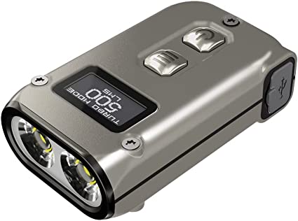 Nitecore TINI-2 Ti Titanium Dual-Core USB-C Rechargeable LED Keychain Light - 500 Lumens