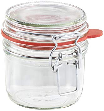 Leifheit 3191 Glass Jar 255 ml with Clip Fastening