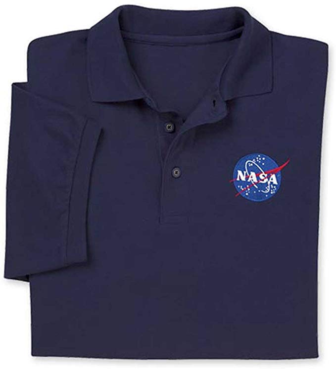 ComputerGear NASA T Shirt Polo Golf Space Science Geek Officially Licensed