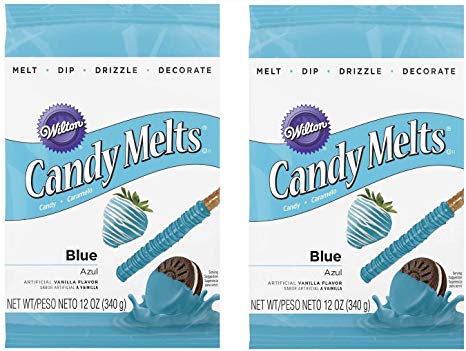 Wilton 16911-1352 Blue Candy Melts, 12-Ounce(2pk)