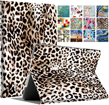 DuraSafe Cases for iPad Mini 4/5 2015/2019-7.9" A1538 A1550 A2124 A2125 A2126 A2133 Printed Folio Smart Cover with Protective Sleek & Classic Design - Leopard