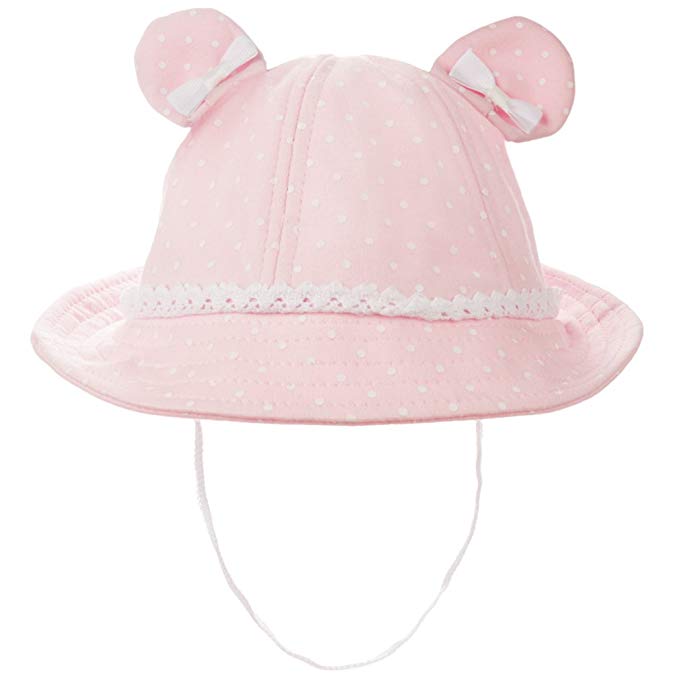 Baby Girl Sun Hat Bowknot - Bucket Hats for Infant Toddler Summer Sun Protection