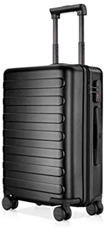 NINETYGO 24 Inch 100% Polycarbonate Hardside Luggage Hardshell Suitcase With TSA Approved Lock for Business & Travel, 360° Rolling Spinner Wheels, Black