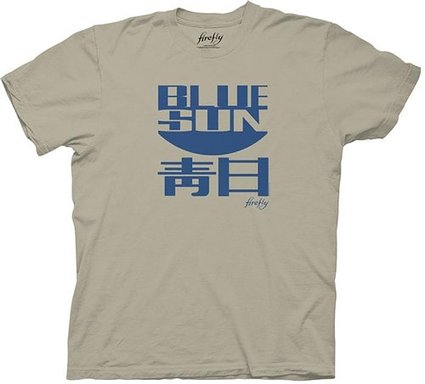 Joss Whedon Serenity Blue Sun Logo Mens T-Shirt (Military Green)