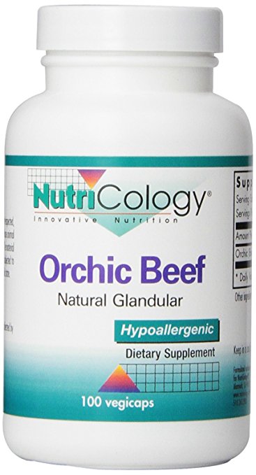 Nutricology Orchic Beef Capsules, 100 Count