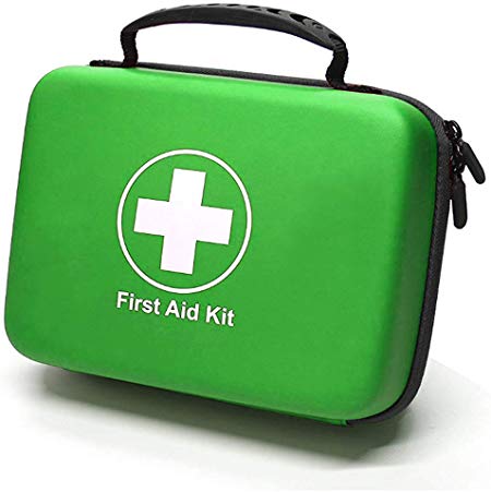 Compact First Aid Kit (228pcs) Designed for Family Emergency Care. Waterproof EVA Case and Bag is Ideal for The Car, Home, Boat, School, Camping, Hiking, Office, Sports. Protect Your Loved Ones.ETC