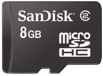 Sandisk Micro Sd / Micro Sdhc 8gb Flash Memory Card for Blackberry Bold 9000 9650 9700 9780 Storm 9500 9520 9530 9550 Gemini 8520 Javelin 8900 Tour 9630 Curve 9300 8530 8320 8310 8300 Torch 9800 Pearl 9100 9105 (Bulk Pack) Kefers Edition