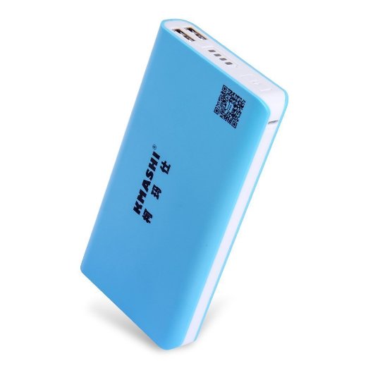 KMASHI 16800mAh External Battery Portable Charger Power Bank Backup Battery Pack for Smartphones and Tablets Blue