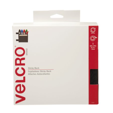 VELCRO Brand - Sticky Back - 30' x 3/4" Tape - Black