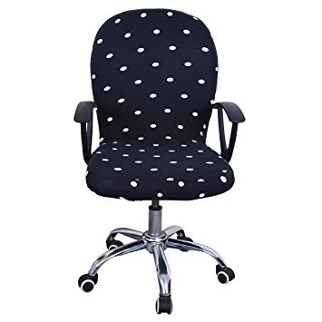 Freahap Office Chair Cover (NOT Chair) Chair Slipcover Swivel Chair Cover Protector Stretchable Polka Dots