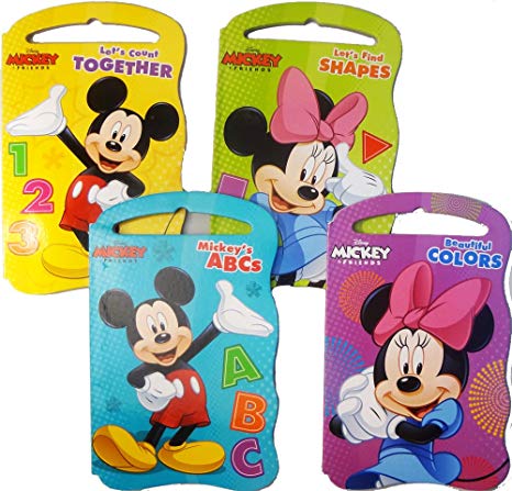 Disney Mickey and Friends Baby Beginner Board Books (Set of 4 Shaped Board Books)