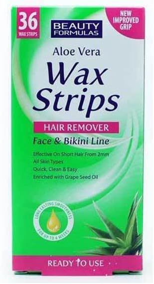 Beauty Formulas hair removal wax strips – Face & Bikini Line by Beauty Formulas