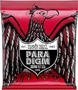 Ernie Ball Burly Slinky Paradigm - Cuerdas para guitarra eléctrica, calibre 11-52