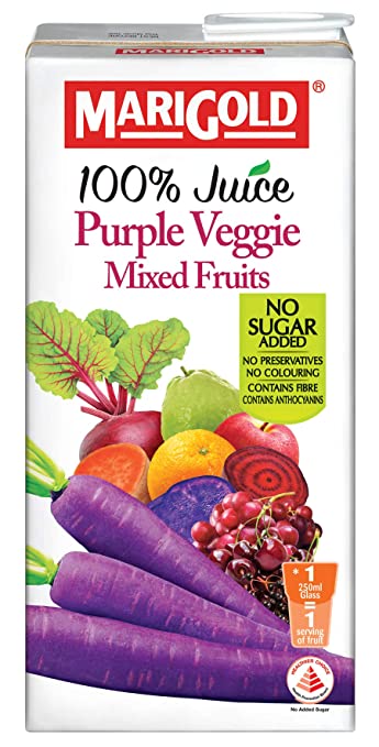 Marigold 100% Juice No Added Sugar Purple Veggies - Pack of 2