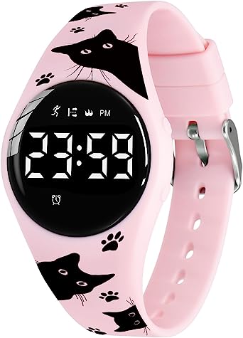 Kids Watches Digital Sport Watch for Girls Boys, Fitness Tracker with Alarm Clock, Stopwatch, No App Waterproof Watches for Teens Students Ages 5-12