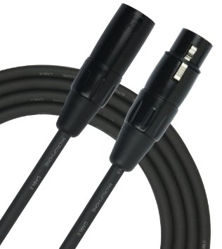 Kirlin Cable MPC-270-50BK - 50 feet - XLR to XLR Microphone Cable Black PVC Jacket