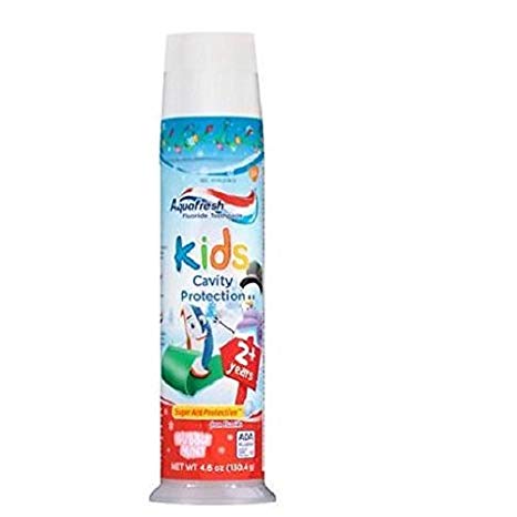 Aquafresh Kids Cavity Protection Toothpaste, Bubblemint 4.6 oz(pack of 2)