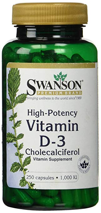 High Potency Dry Vitamin D-3 1,000 Iu 250 Caps