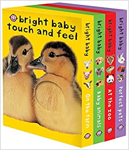 Bright Baby Touch & Feel Boxed Set: On the Farm, Baby Animals, At the Zoo and Perfect Pets