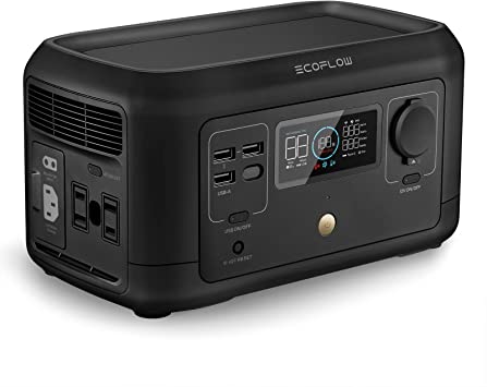 EF ECOFLOW Portable Power Station River Mini, 210Wh Backup Lithium Battery, Fast Charging, 110V/300W AC Outlets, DC and USB Ports, Solar Generator for Outdoor Camping Travel Hunting Emergency