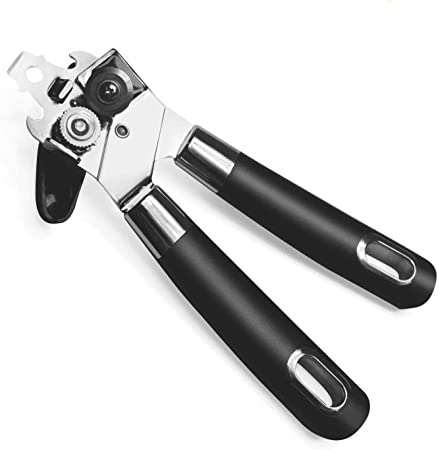 Manual Can Opener,Digit Life Premium Smooth Edge Heavy Duty Stainless Steel Manual Can Opener Bottle Opener with Soft Grips Handles & Easy Turn Knob for Home Kitchen Restaurants.