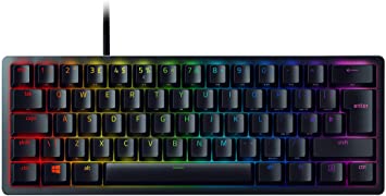 Razer Huntsman Mini 60% Optical Gaming Keyboard With Clicky Purple Switches UK