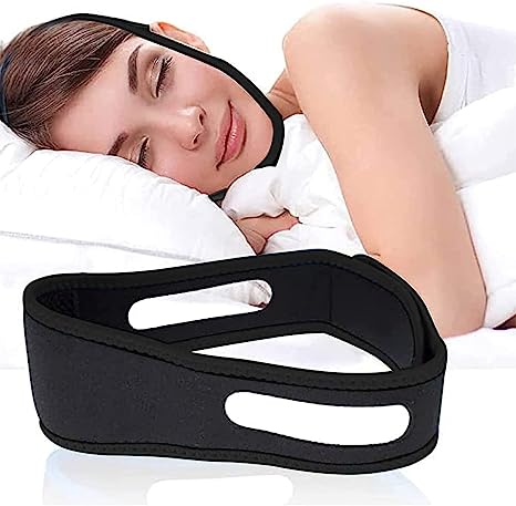 Anti Snoring Chin Strap,Snoring Chin Strap,Anti Snore Devices,Professional Snoring Solution Snore Stopper,Comfortable Snore Reducing Aids Anti Snoring Devices Stop Snoring,for Women and Men,Black