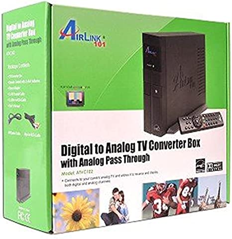 AirLink 101 ATVC102 Digital to Analog TV Converter Box with Analog Pass Through