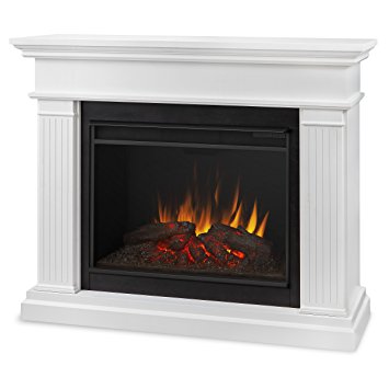 Real Flame 8070E-W Kennedy Grand Electric Fireplace, Large, White
