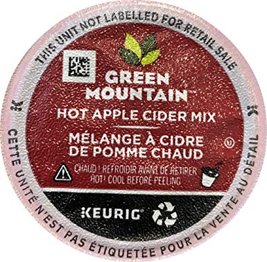 Green Mountain Hot Apple Cider single serve K-Cup pods for Keurig brewers, 24 Count