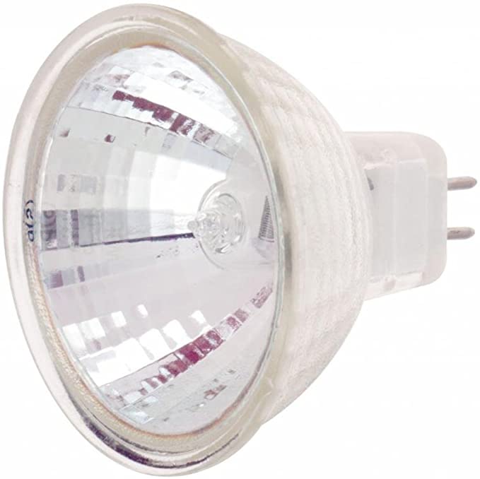 (12 Pack) Satco S1978 120V 50-Watt MR16 GX5.3 Base Light Bulb with FL 36 Beam Pattern with Lens