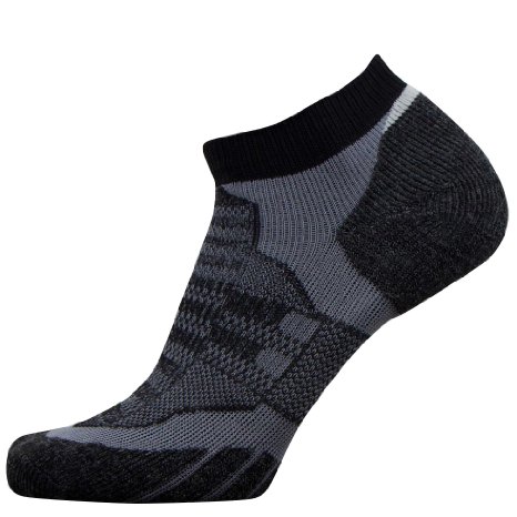 No-Show Wool Running Socks - Ultra-Light Merino Wool Athletic Socks, Trail Socks