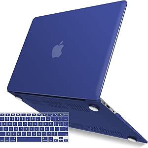 IBENZER Compatible with Old Version MacBook Air 13 Inch Case (2010-2017 Release). Models: A1466 / A1369, Plastic Hard Shell Case with Keyboard Cover for Mac Air 13, Turkish Blue, A13TUBL 1