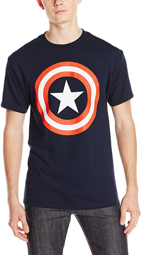 Marvel Captain America Men's 80's Captain America T-Shirt