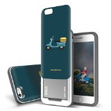 iPhone 6s case  iPhone 6 Case 47 DESIGNSKIN SLIDER  Best Seller Sliding ID Credit Card Slot 2 cards 3-Layer PC TPU Bumper Protection Vivid Color Soft and Hard Cover Case Motorcycle