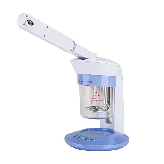 Z ZTDM Professional Facial Steamer Machine,Portable Mini Desktop Steamer Home--Skin Moisturizing Cleaning,Table Top Stand,Hot Mist Ozone,Aromatherapy,Rotating Nozzle