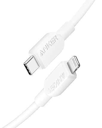 Anker cable iPhone USB C, câble 310 USB-C vers Lightning, certifié MFi, câble de charge rapide iPhone 14 Plus 14 14 Pro Max 13 13 Pro 12 11 X XS XR