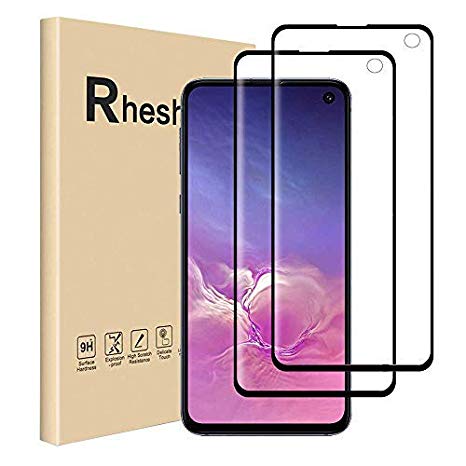 Samsung Galaxy S10 Screen Protector, 【2PACK】 Full Coverage Screen Protector Film for Samsung Galaxy S10 (6.1inch Tempered Glass Screen Cover, Bubble Free)