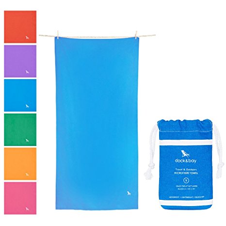 Microfiber Towel Backpacking Gear - Gym Towel & Workout Towel (Extra Large XL 78x35", Large 63x31", Small 40x20") for travel, gym, yoga, sports, swim, camping, pool, swim, beach