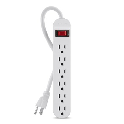 Belkin 6-Outlet Power Strip with 3-Foot Cord, F9P609-03