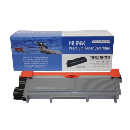 HIINK Compatible Toner Cartridge Replacement for Brother TN660  Black  1-Pack