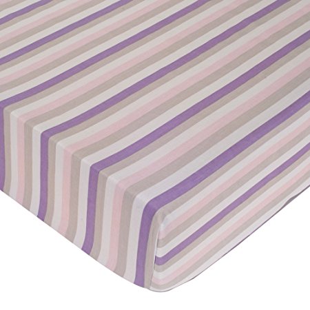 Carter's Crib Fitted Sheet, Girl Stripe