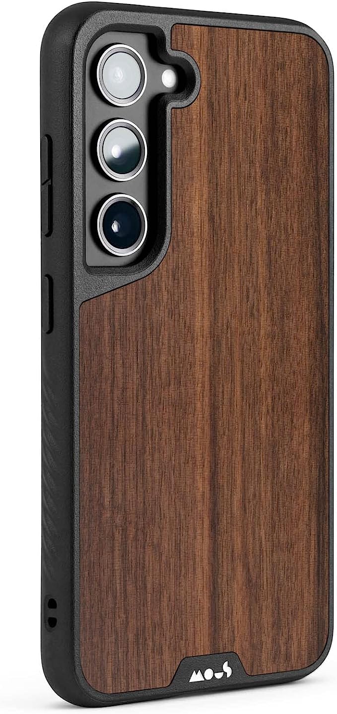 Mous - Case for Samsung Galaxy S23 Plus MagSafe Compatible - Limitless 5.0 - Walnut - Superior Drop Protection