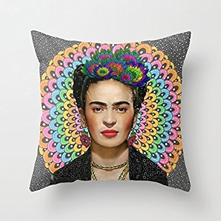 Frida Kahlo fashion design pillow case 18''x18''