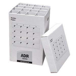 Adir Corrugated Cardboard 16 Roll File (For Rolls up to 25 Inches Long) Upright Storage Cabinet