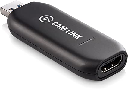 Elgato Cam Link Broadcast Live and Record via DSLR, Camcorder or Action Cam in 1080p60, Compact HDMI Capture Device, USB 3.0