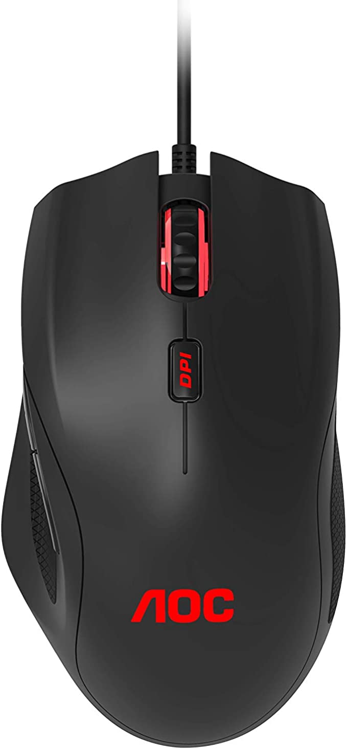 AOC GM200 Gaming Maus - 4.200 DPI - RGB-Farben - 1,8 Meter PVC Kabel